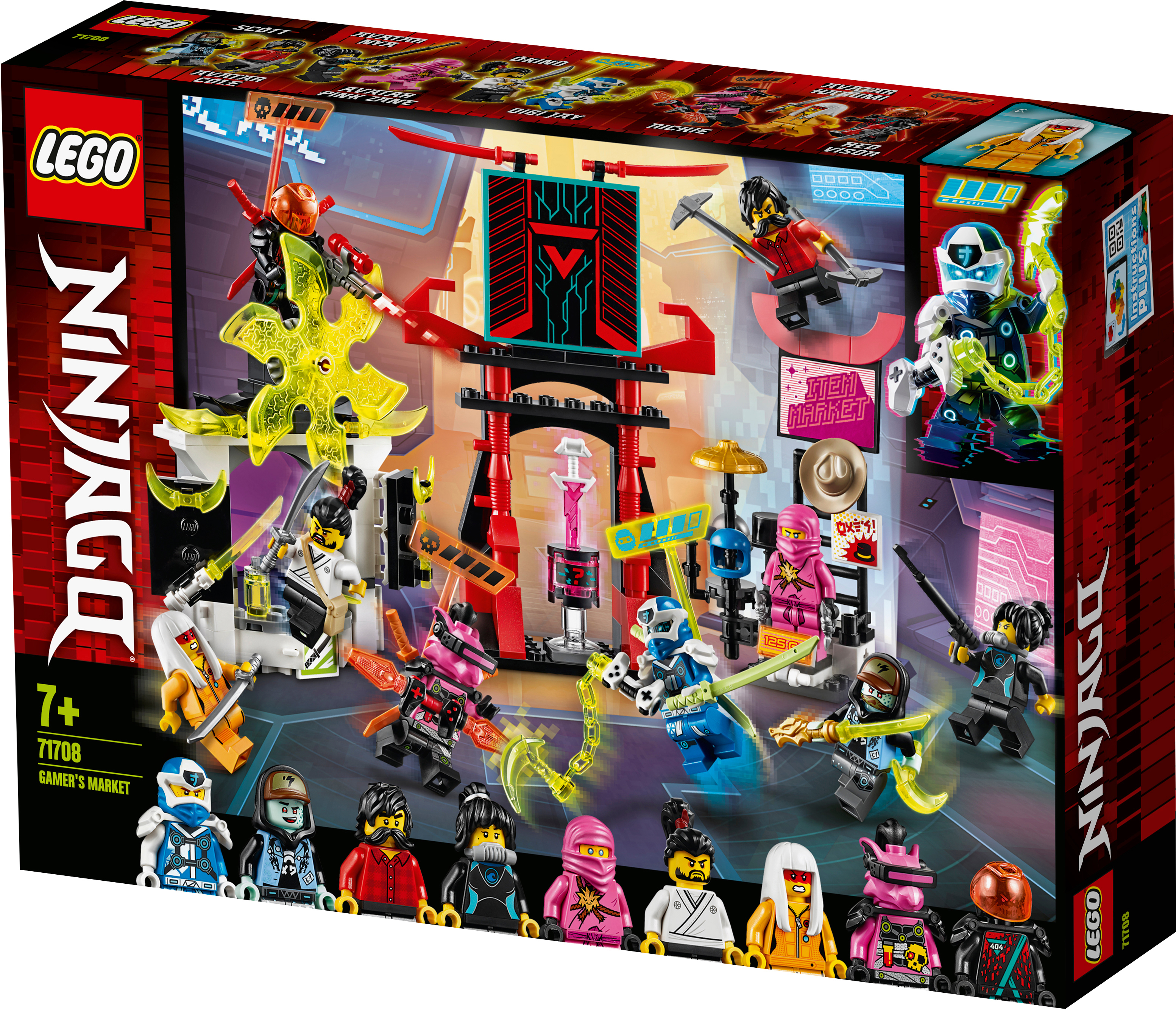 LEGO 71708 Marktplatz Bausatz, Mehrfarbig