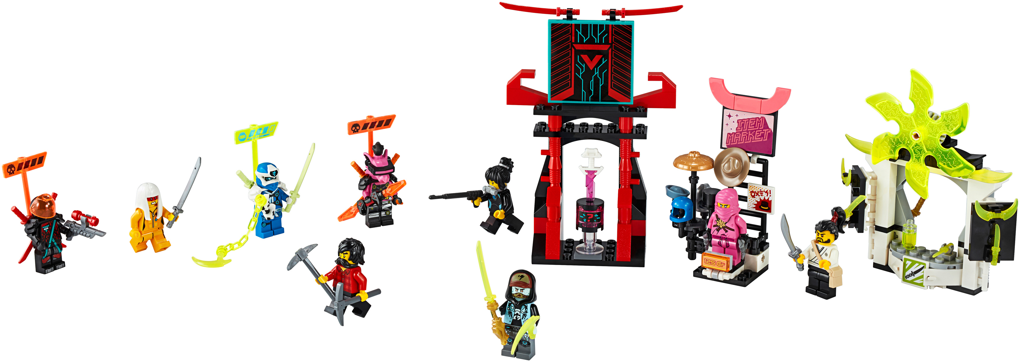 LEGO 71708 Marktplatz Bausatz, Mehrfarbig
