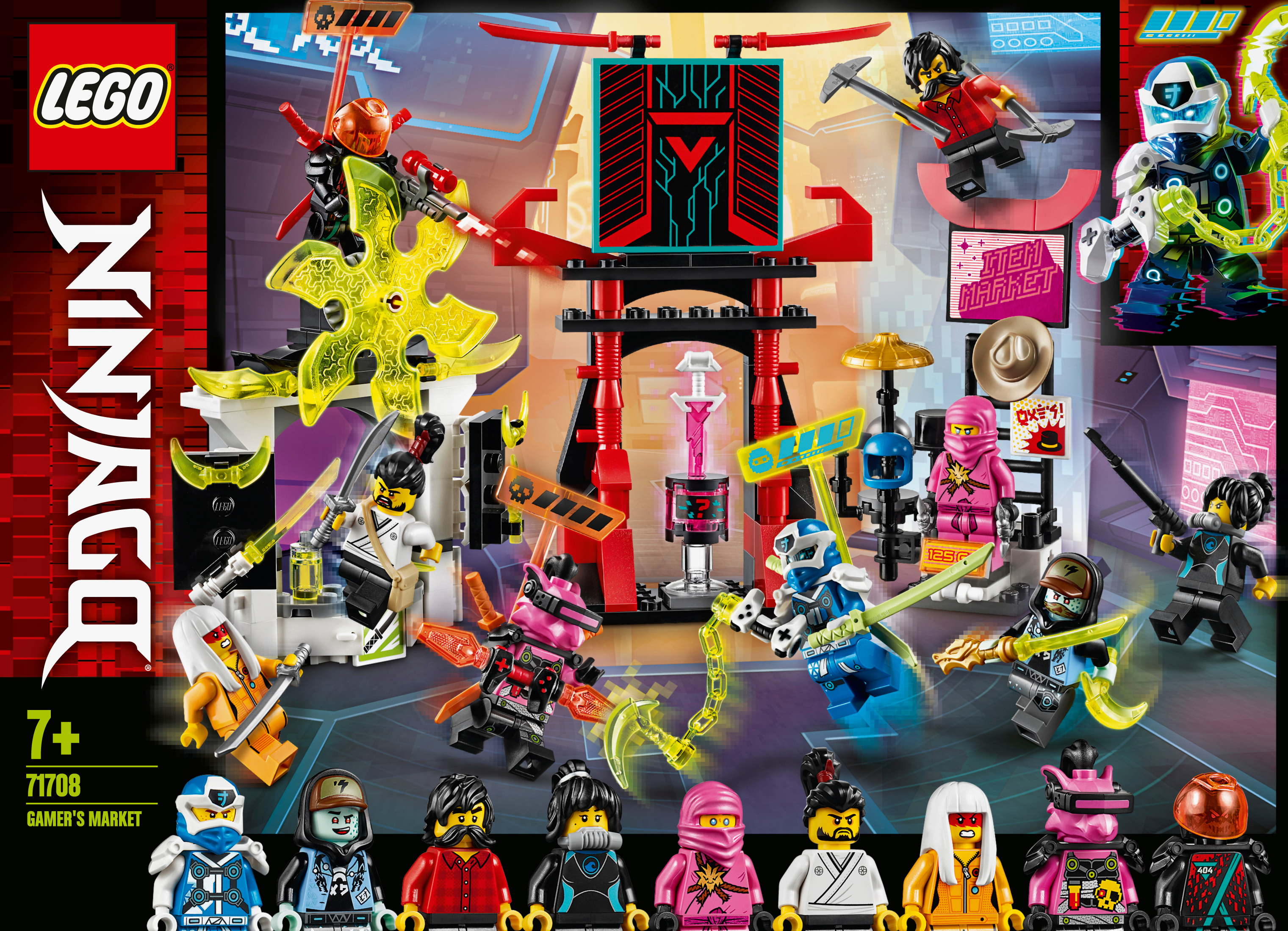 LEGO 71708 Marktplatz Bausatz, Mehrfarbig