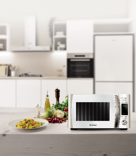Microondas - Candy COOKinAPP CMXG20DW, Grill, 700W, 5 niveles, Descongelación, 20l, Blanco