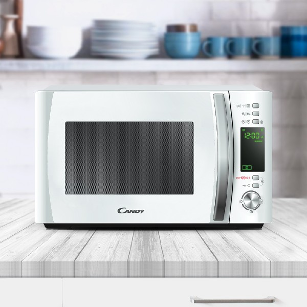 Microondas - Candy COOKinAPP CMXG20DW, Grill, 700W, 5 niveles, Descongelación, 20l, Blanco