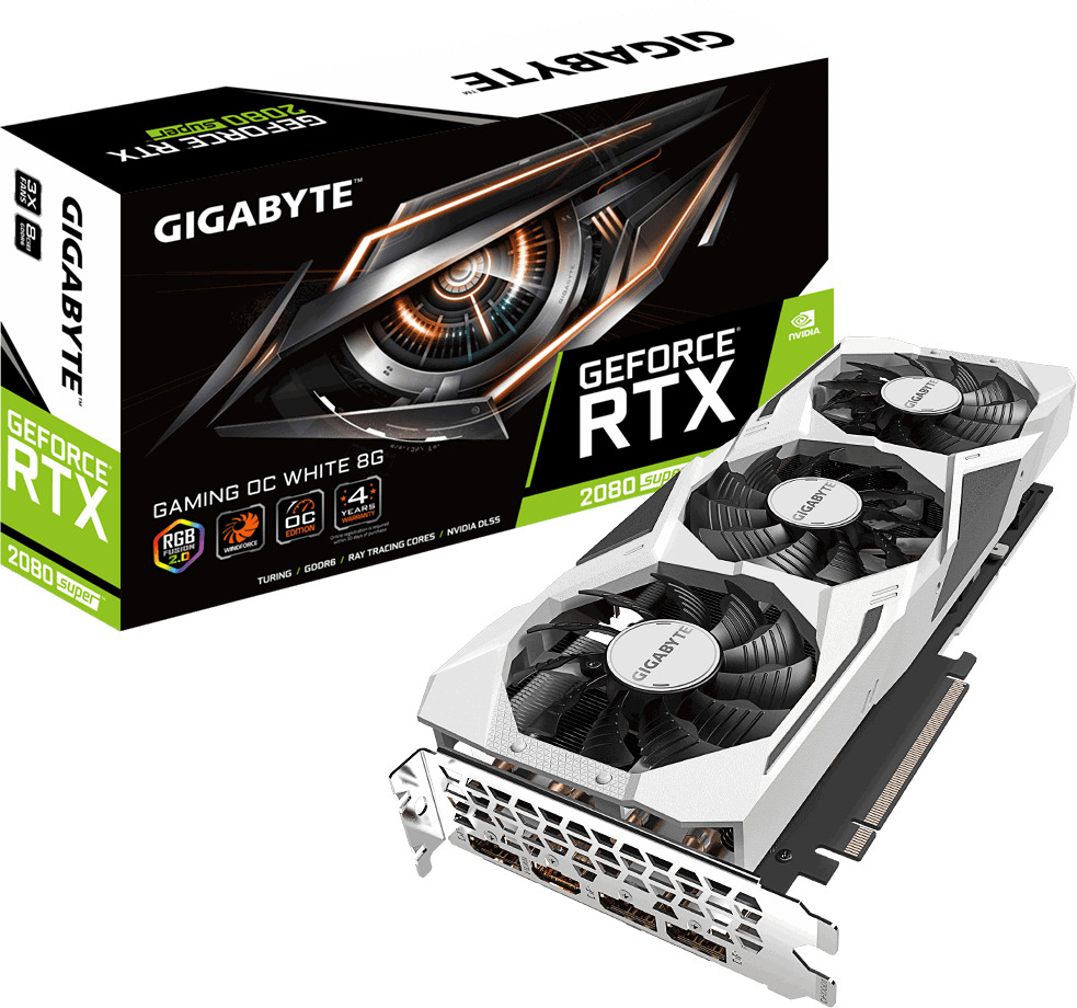 GIGABYTE GeForce® RTX 2080 SUPER™ Gaming OC White 8GB (GV-N208SGAMINGOC WHITE-8GC) (NVIDIA, Grafikkarte)