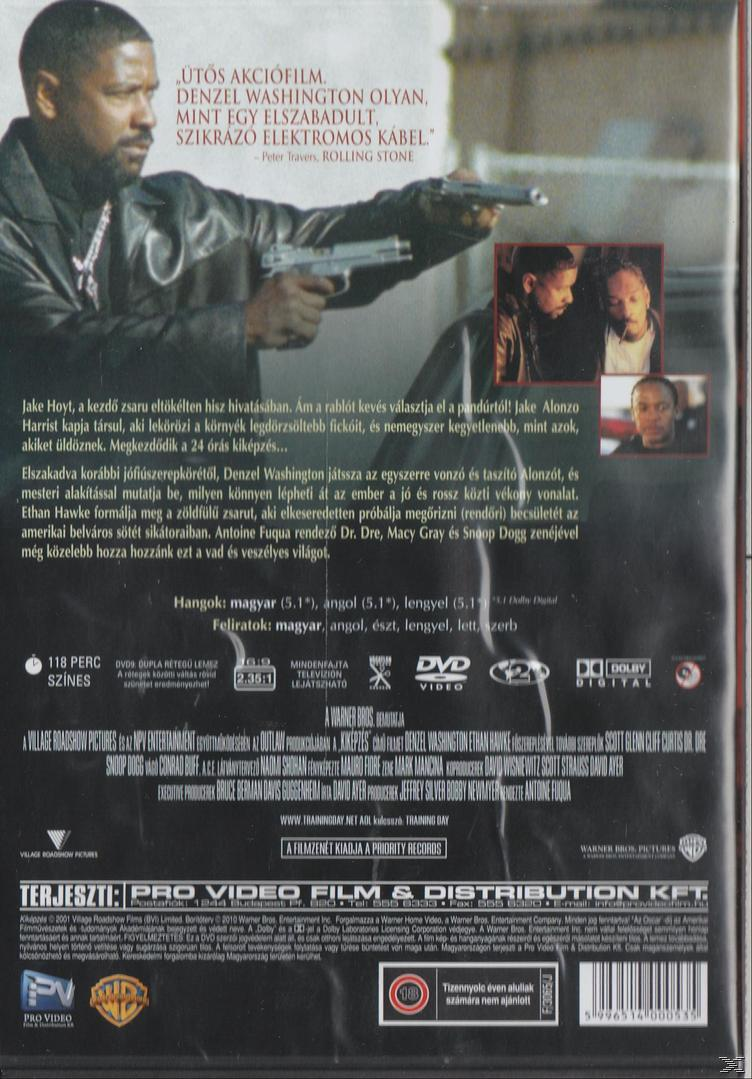 Film borító egy férfival, aki két fegyvert tart és célba vesz. Magyar és angol nyelvű szöveg.