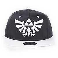 DIFUZED Zelda Hyrule Snapback Cap, Schwarz/Weiß