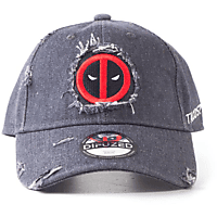 DIFUZED Marvel Adjustable Cap Deadpool Cap, Grau