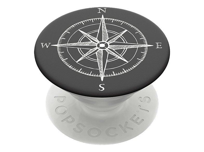 Popsockets Phone Grip & Stand, Austauschbar - Compass; Zusammenklappbarer Griff
