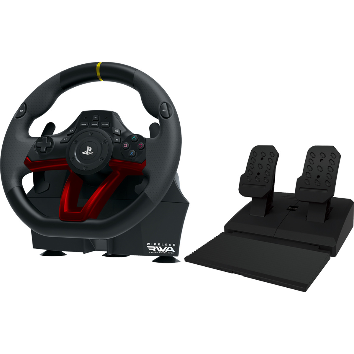 Hori Ps4pc Volante apex pedales wireless rwa racing wheel para ps5 ps4 y bluetooth negro multiplataforma ps5ps4pc