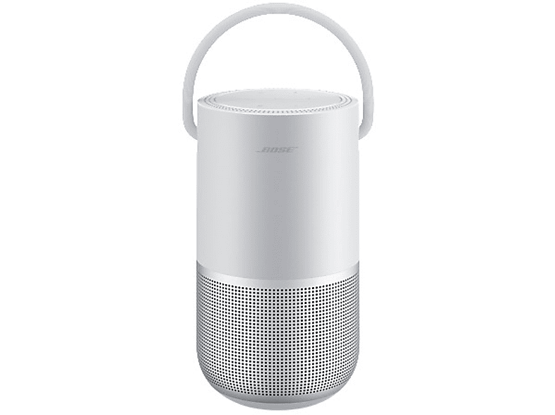 Altavoz inalámbrico - Bose Portable Home Speaker, Wi-Fi, Bluetooth, Control de voz, 12h Autonomía, Plata