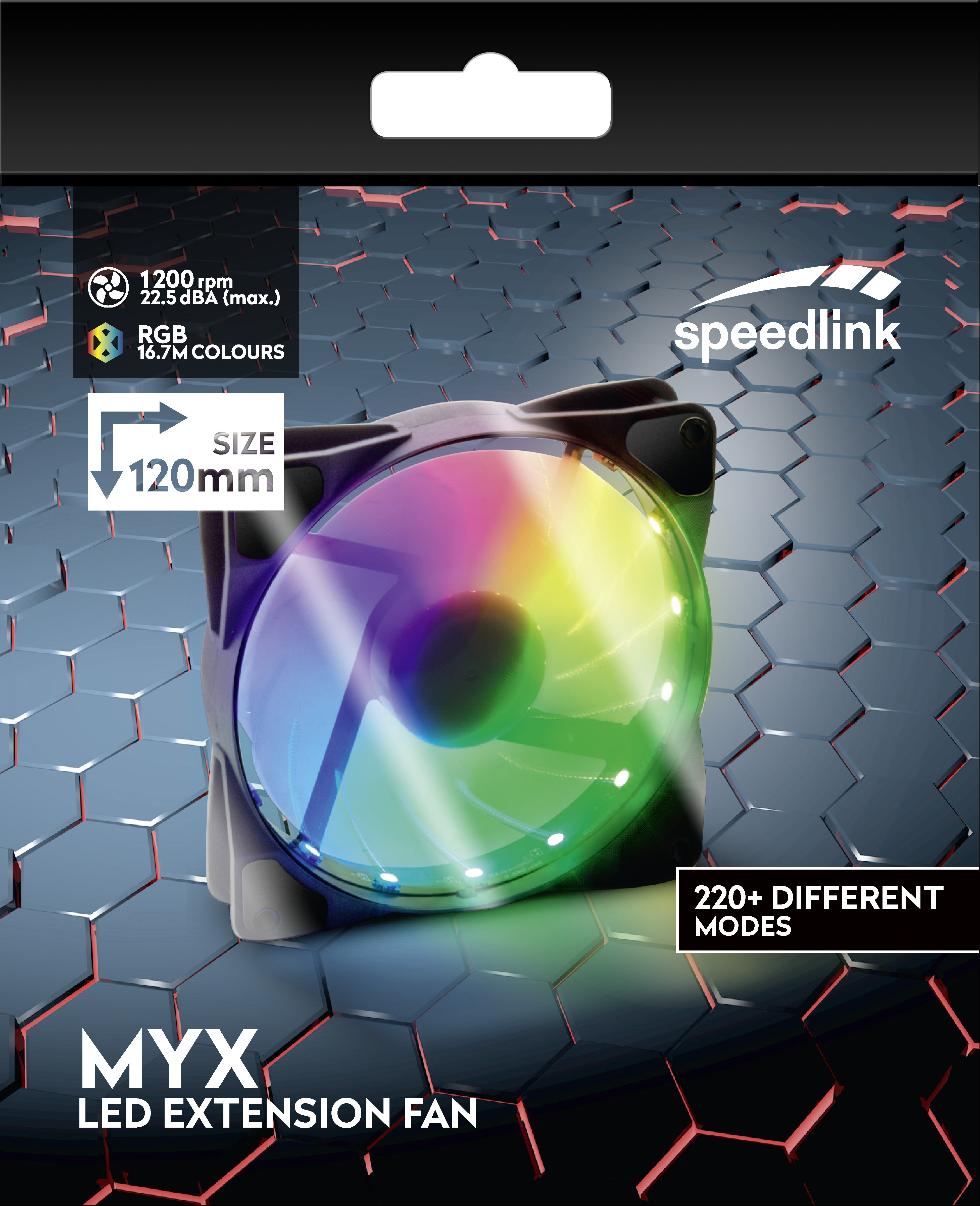 SPEEDLINK MYX LED Extension Fan Lüfter