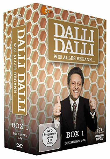 DVD-Box-Set mit einem Mann, der Daumen hoch gibt.