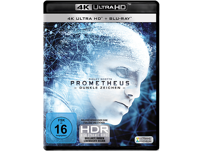 Prometheus - Dunkle Blu-ray Zeichen 4K + HD Ultra Blu-ray