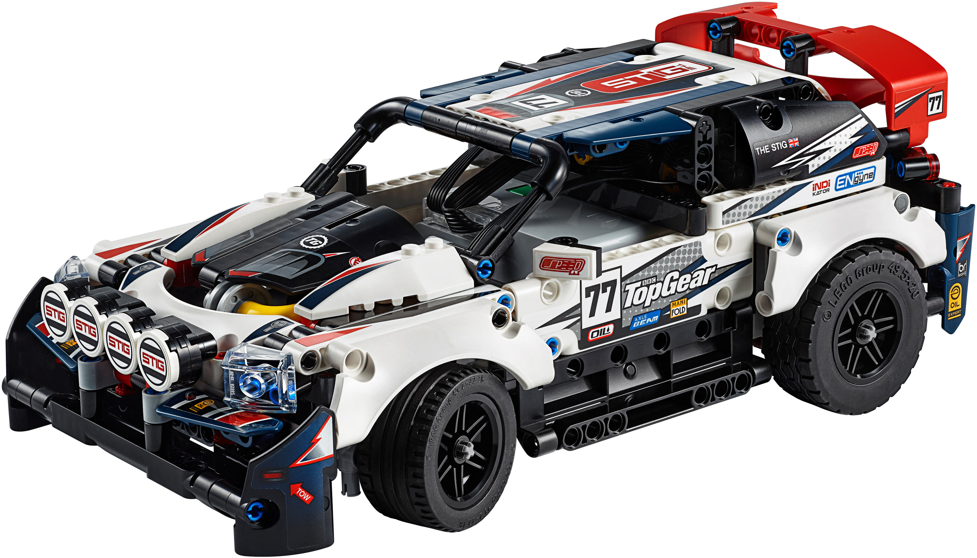 LEGO 42109 Top-Gear Ralleyauto mit App-Steuerung Bausatz, Mehrfarbig