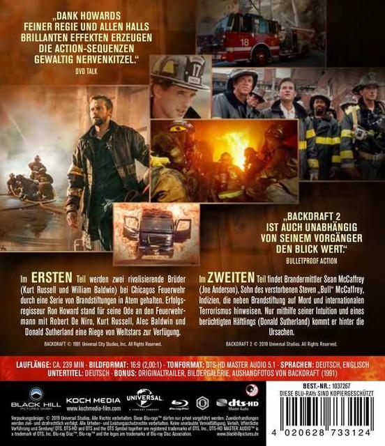 DVDs) (2 Double Backdraft Feature Blu-ray