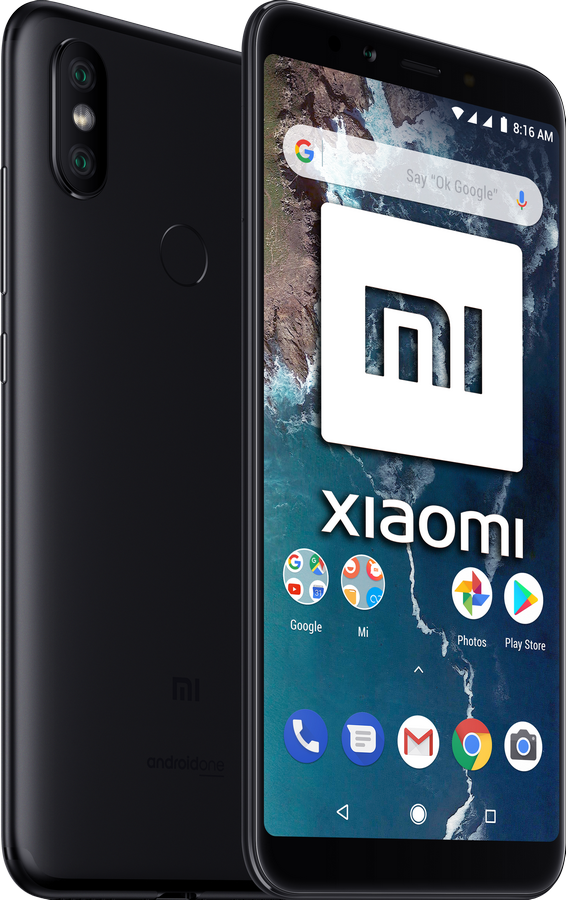 Móvil - Xiaomi Mi A2, Negro, 64 GB, 4 GB RAM, 5.99", Snapdragon 660 AIE, 3010 mAh, Android