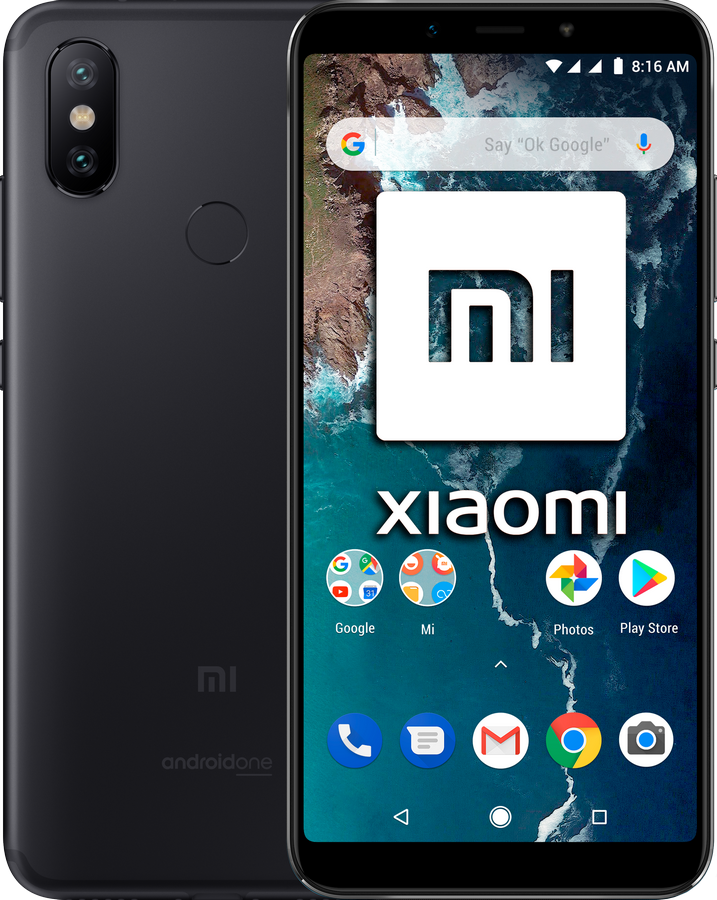 Móvil - Xiaomi Mi A2, Negro, 64 GB, 4 GB RAM, 5.99", Snapdragon 660 AIE, 3010 mAh, Android