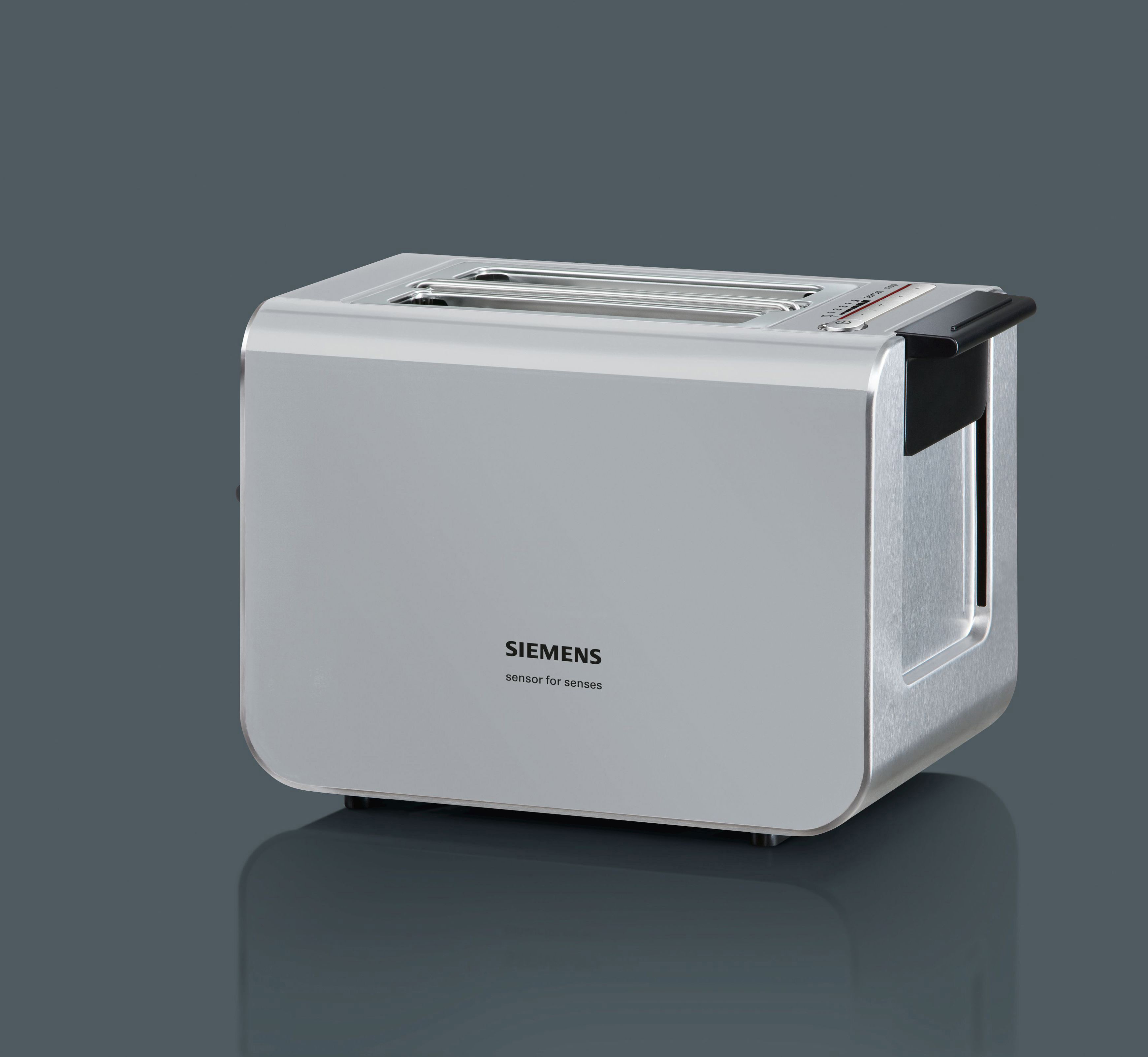 SIEMENS TT86105 sensor for senses Toaster Urban grey/Schwarz (860 Watt, Schlitze: 2)