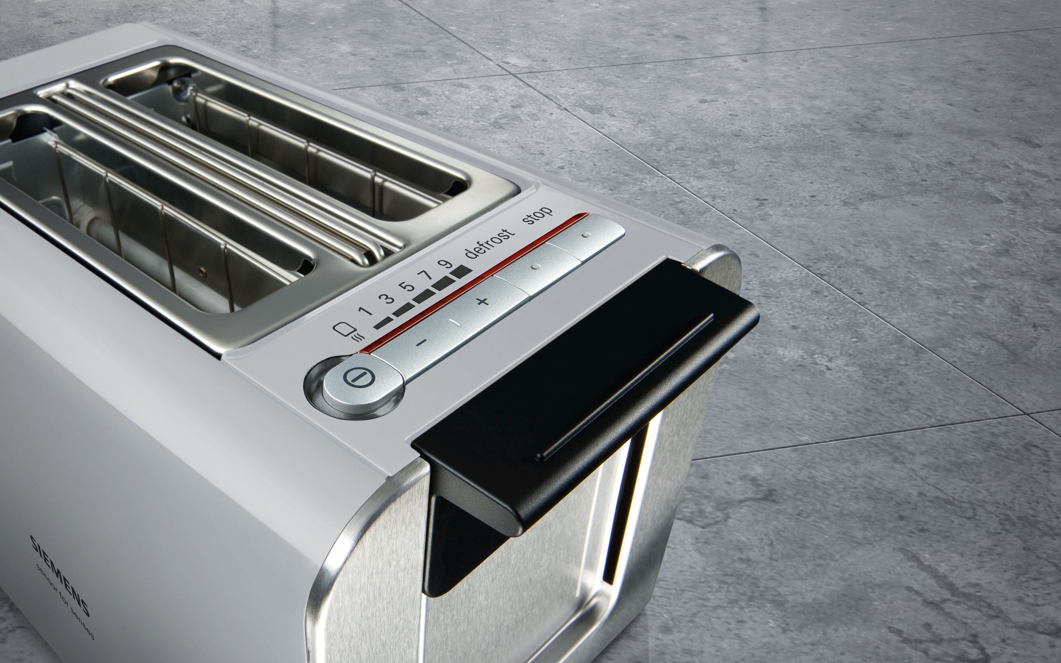 SIEMENS TT86105 sensor for senses Toaster Urban grey/Schwarz (860 Watt, Schlitze: 2)