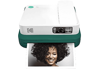 Cámara instantánea - Kodak Smile Classic, 2 en 1: cámara e impresora 9x10 cm, 16 MP, Bluetooth, Verde