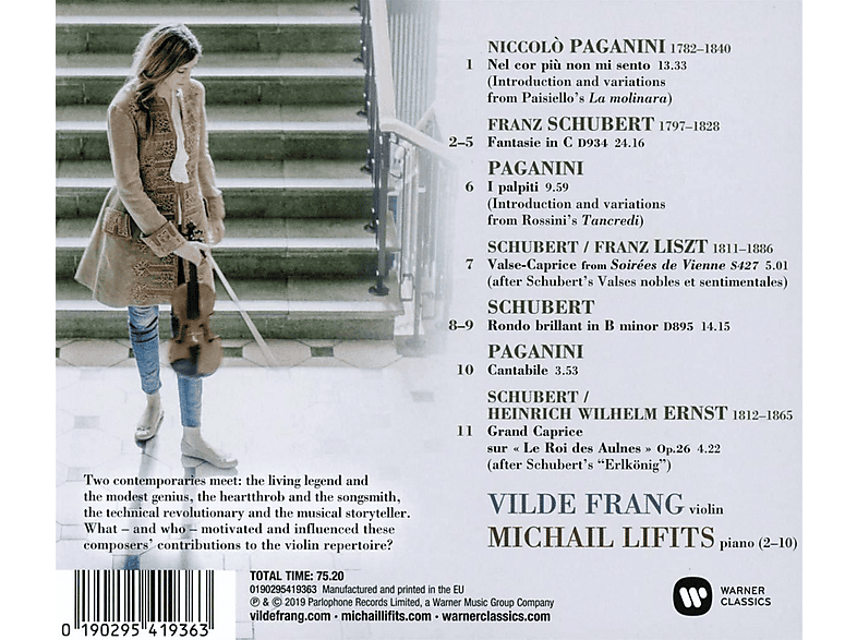 Thumbnail - Vilde Frang, Michail Lifits - PAGANINI-SCHUBERT (CD)