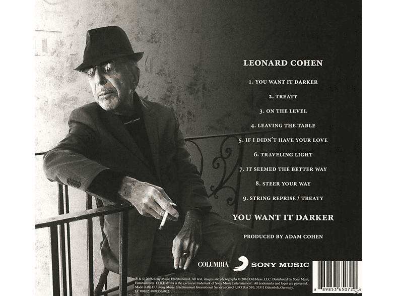 Thumbnail - Leonard Cohen - You Want It Darker (CD)