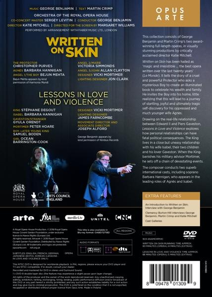 IN Purves/Hannigan/Mehta/Simmonds/+ SKIN LESSONS (DVD) - AND - LOVE ON WRITTEN