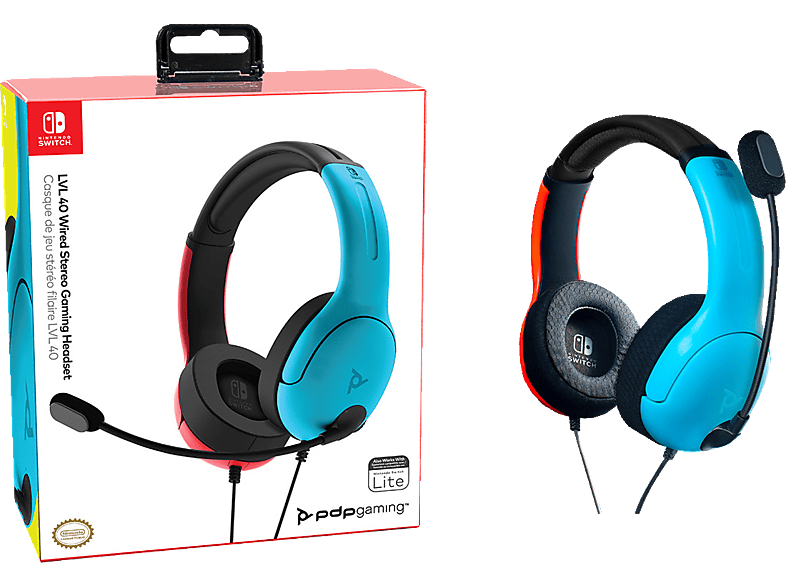 Thumbnail - PDP LLC LVL40 Wired, Over-ear Headset Blau/Rot