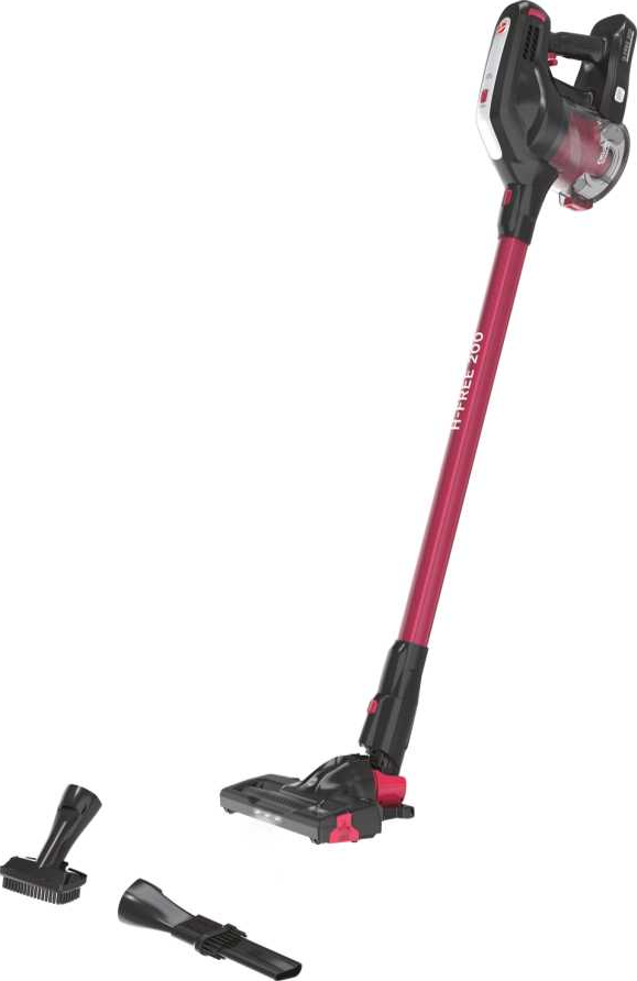 HOOVER H-FREE 200 - Aspirateur balai sans fil (Noir/Rouge)