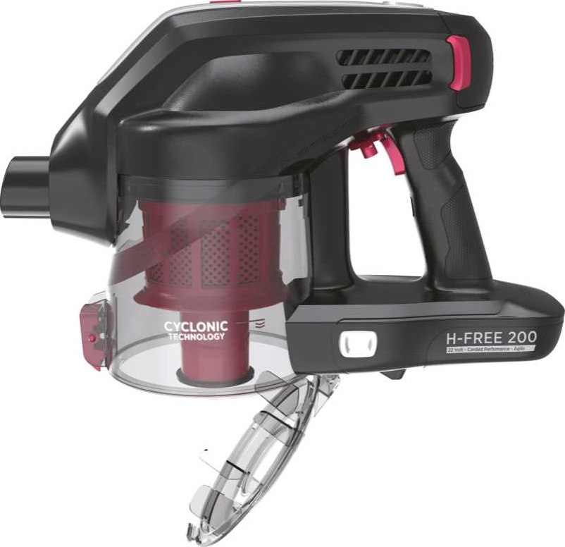 HOOVER H-FREE 200 - Aspirateur balai sans fil (Noir/Rouge)