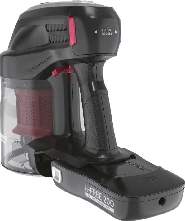 HOOVER H-FREE 200 - Aspirateur balai sans fil (Noir/Rouge)