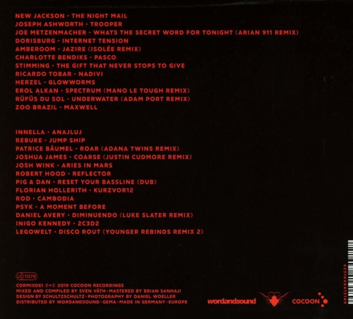 Dos d'un album CD avec divers titres de chansons et crédits.