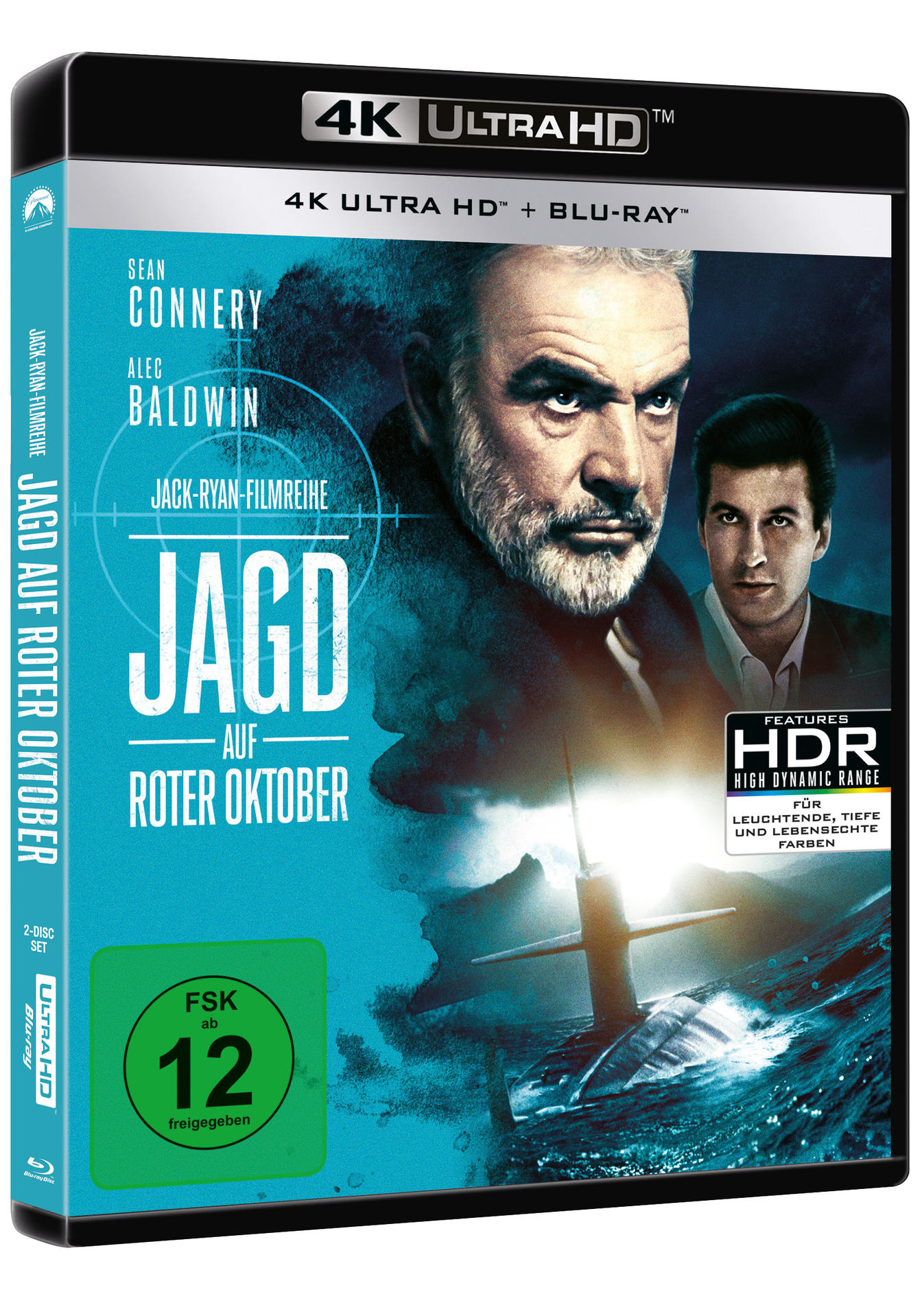 4K Ultra HD Blu-ray-Disc-Box, Filmplakat von Jagd auf Roter Oktober.