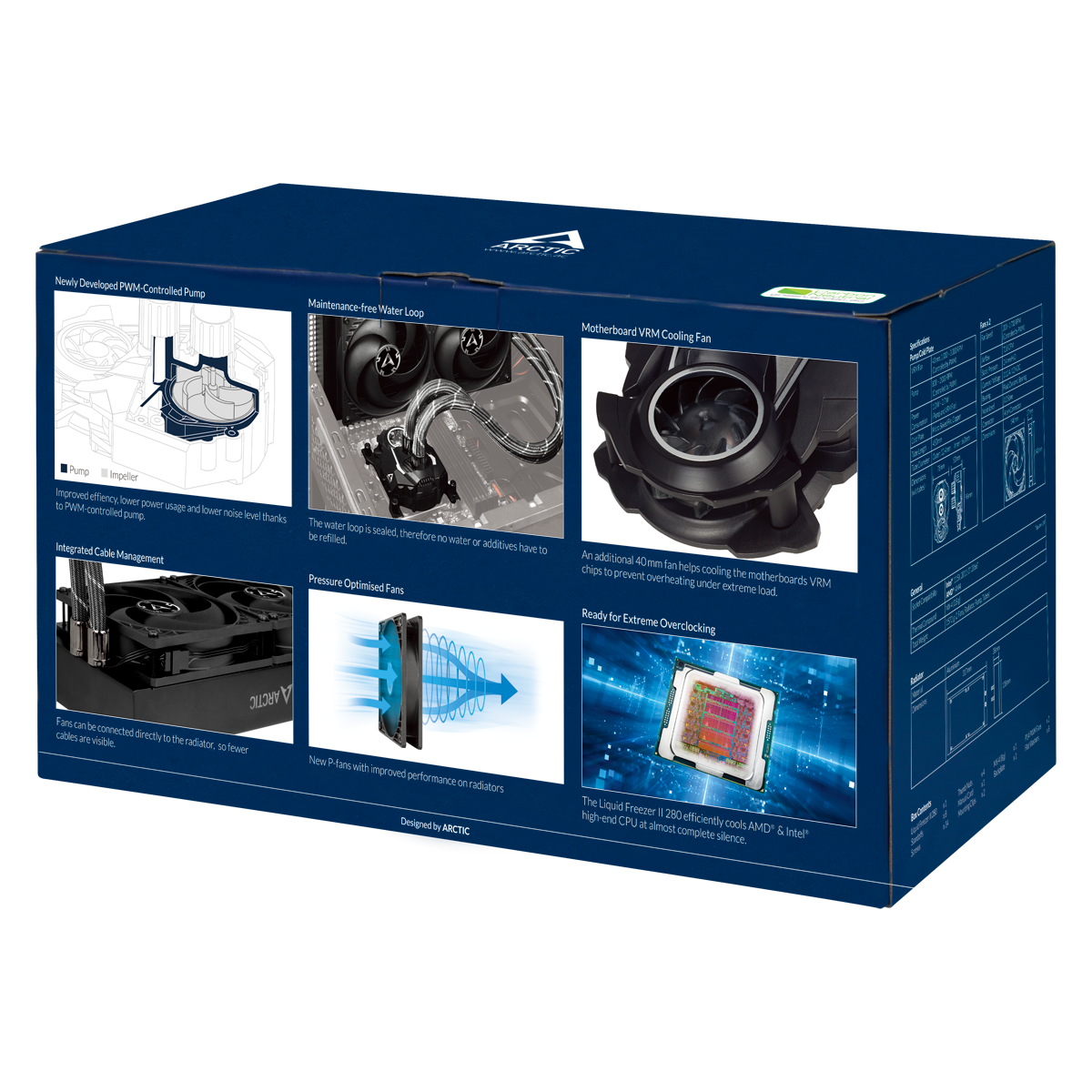 ARCTIC Liquid Freezer II 280 CPU Wasserkühlung, Schwarz