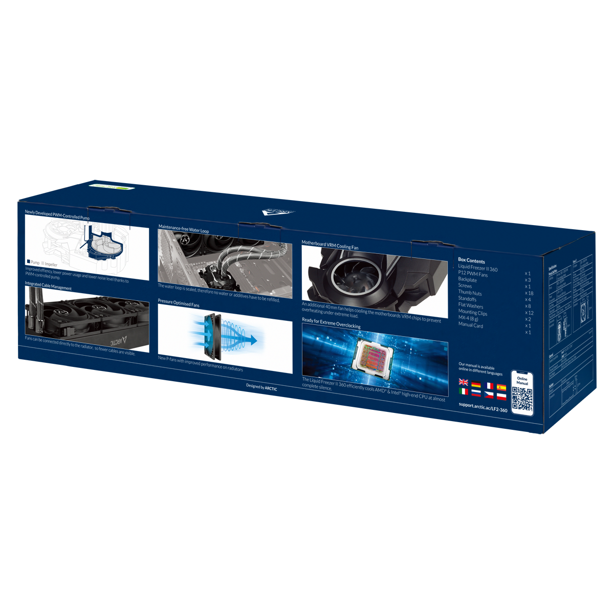 ARCTIC Liquid Freezer II 360 CPU Wasserkühlung, Schwarz