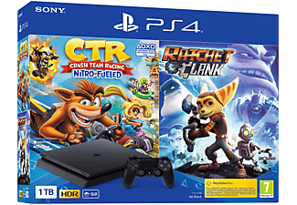 montón animal Zapatos Consola | Sony PS4 Slim 1TB + Crash Bandicoot Nitro fueled + Ratchet & Clank