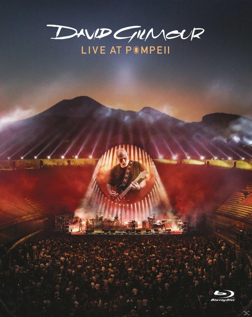 David Gilmour Live at Pompeii Cover mit Konzert auf der Bühne und Publikum.