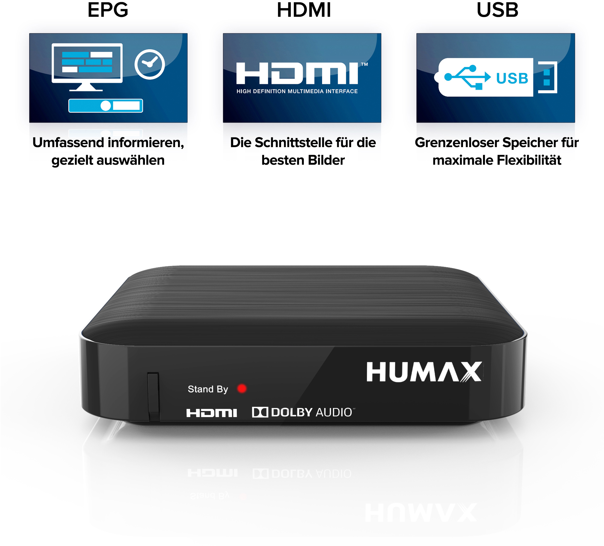 HUMAX Kabel HD Nano Kabelreceiver (HDTV, DVB-C, DVB-C2, Schwarz)