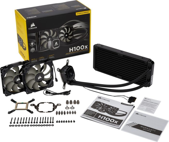 CORSAIR CPU Kühlung Hydro Series H100x, schwarz (CW-9060040-WW)
