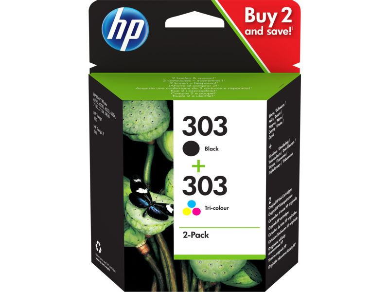 HP 303 Ink Cartridge Combo 2-Pack