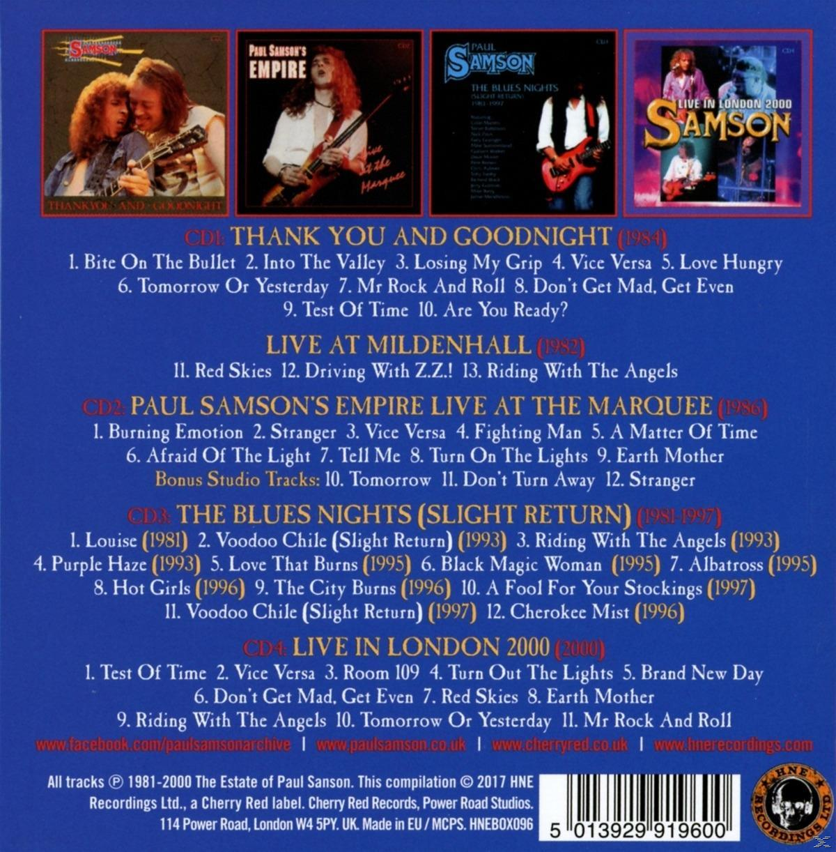 Samson - Mr.Rock And Roll: Live 1981-2000/4CD Boxset  - (CD)