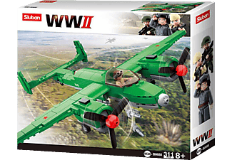 SLUBAN WWII - Aliierter Bomber (312 Teile) Konstruktionsspielzeug, Mehrfarbig