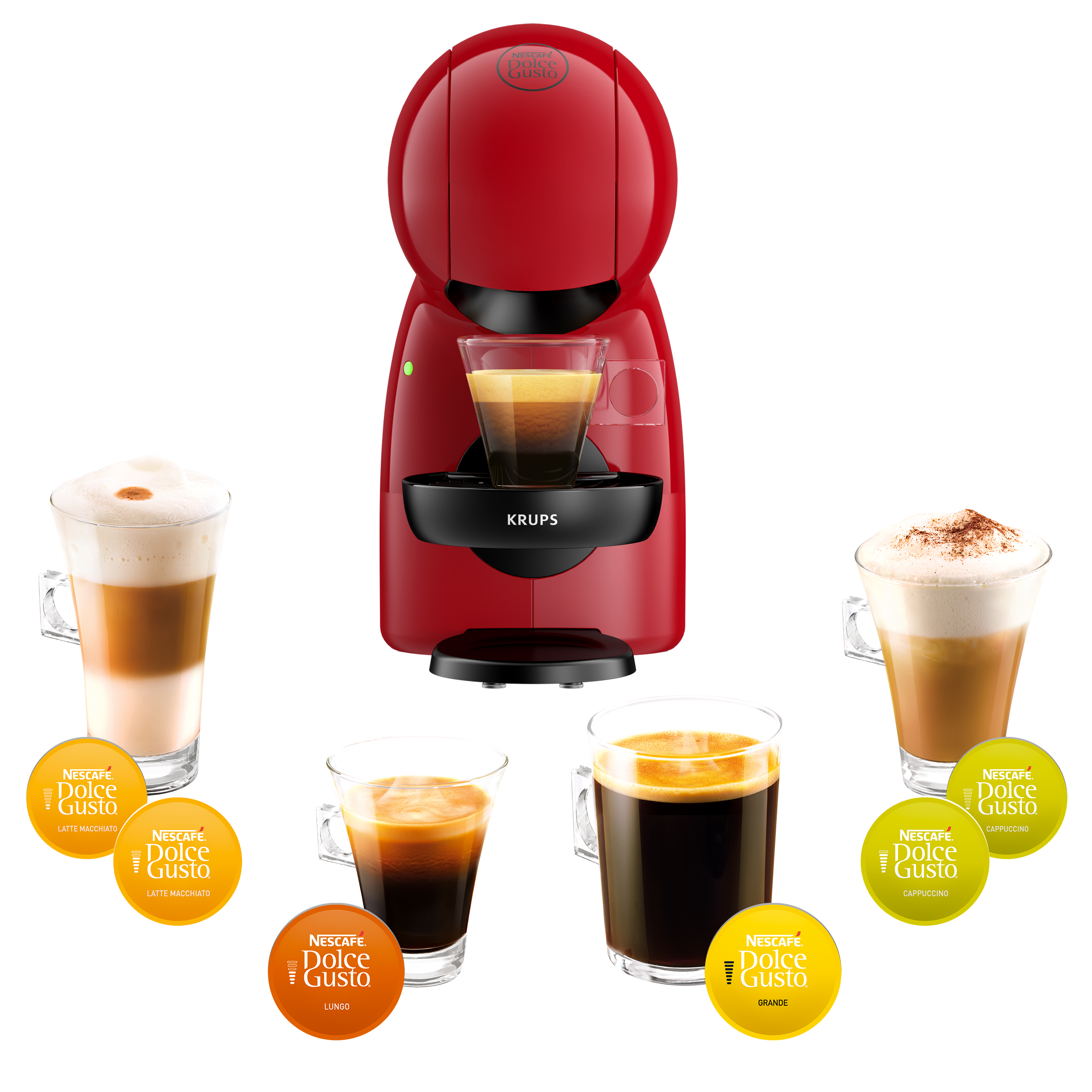 Krups Nescafé Dolce Gusto Piccolo XS Kaffeekapselmaschine, abnehmbarer