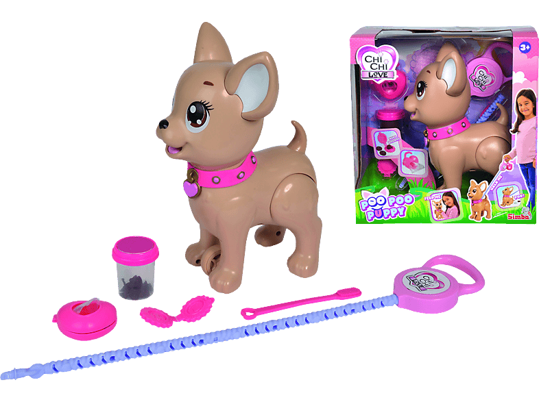 SIMBA TOYS Poo Love Puppy Poo Mehrfarbig Funktionsspielzeug Chi Chi