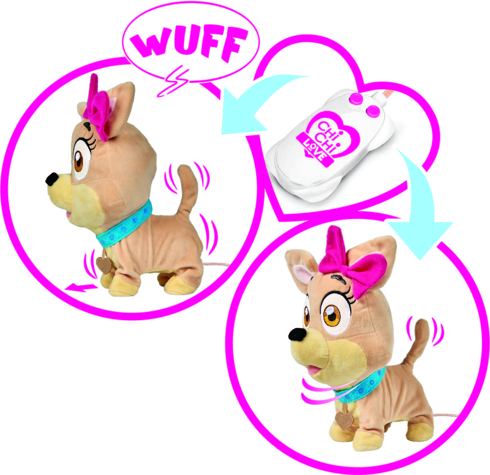 SIMBA TOYS Chi Chi Love Walking Friend Funktionsplüsch Mehrfarbig