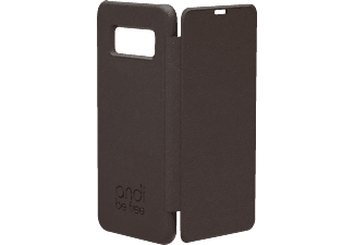 ANDI BE FREE Leather, Bookcover, Samsung, Galaxy S8+, Braun