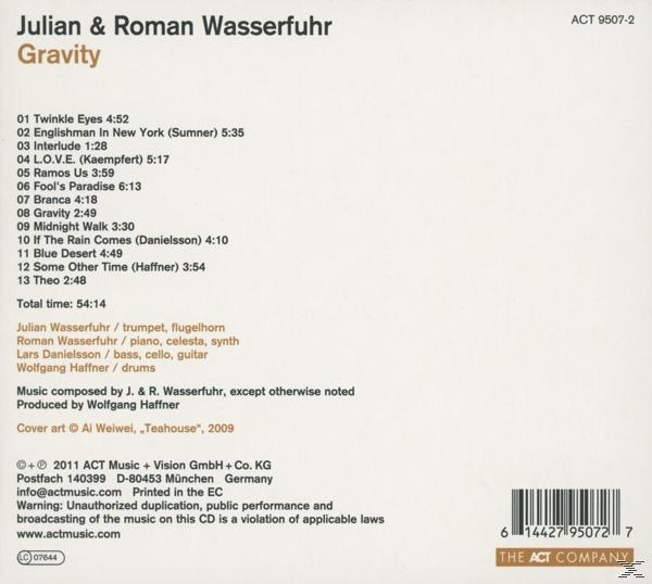 Die Rückseite einer CD-Hülle mit Titeln, Credits und einem Copyright-Hinweis wird angezeigt.