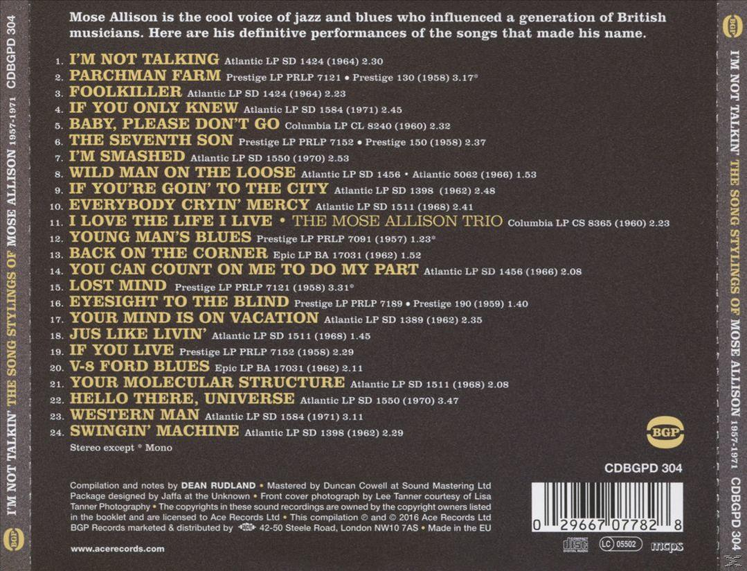 Eine CD-Hülle mit Songtiteln und Credits, mit einem grün-weißen Design.