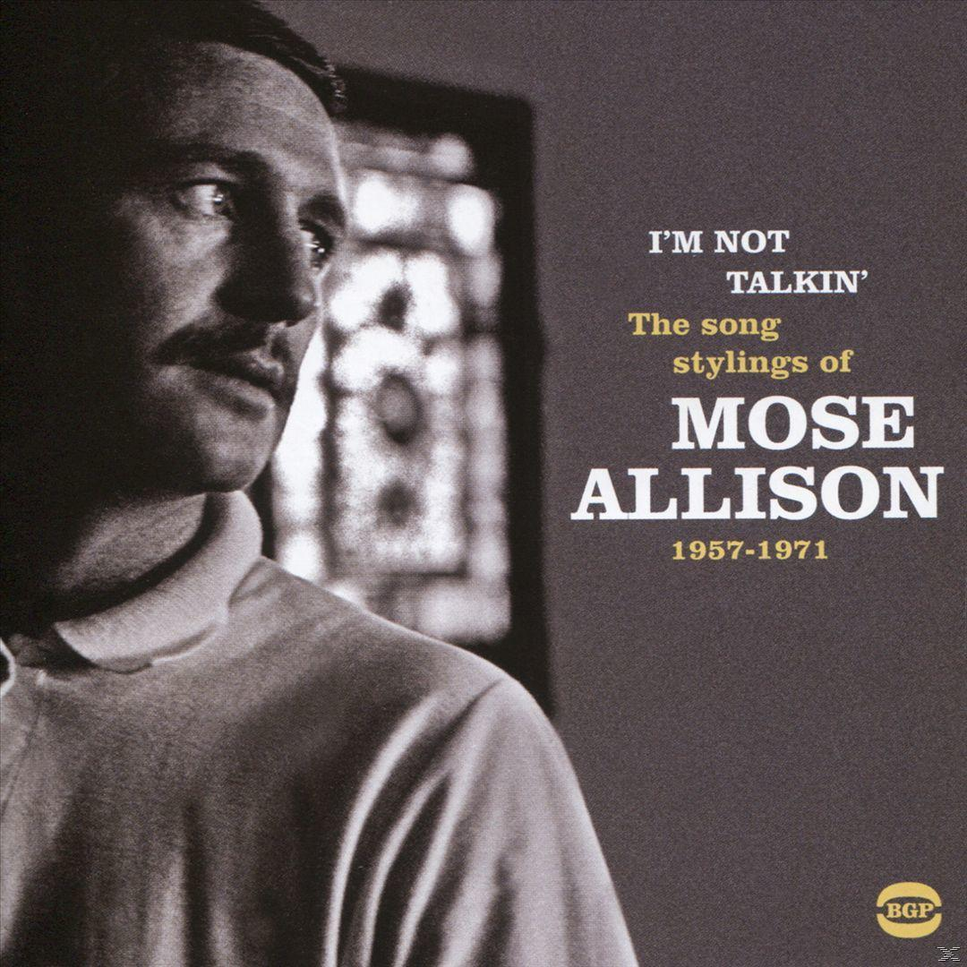 Albumcover: Mose Allison Porträt, Schwarzweiß, Textüberlagerung.