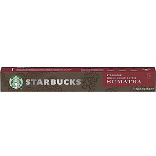 Cápsulas monodosis - Starbucks Sumatra Café Espresso, 10 cápsulas, Intensidad 10, Para Nespresso