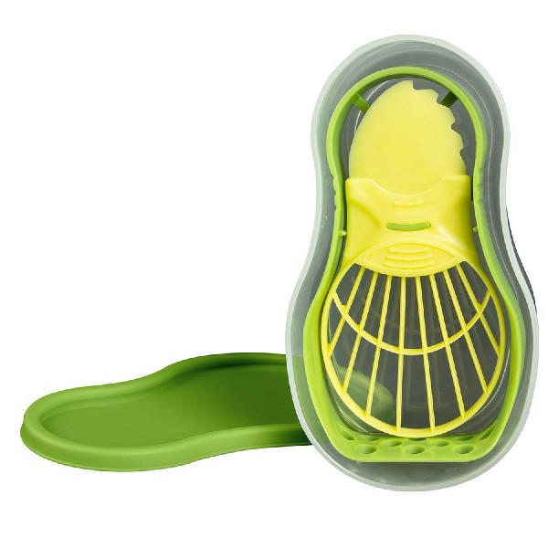 Utensilio Cmp Paris ku6459 aguacate envase deshusador pasapuré cortador verde easy make cmku6459 caja transparente 15.2 8.8 4.1