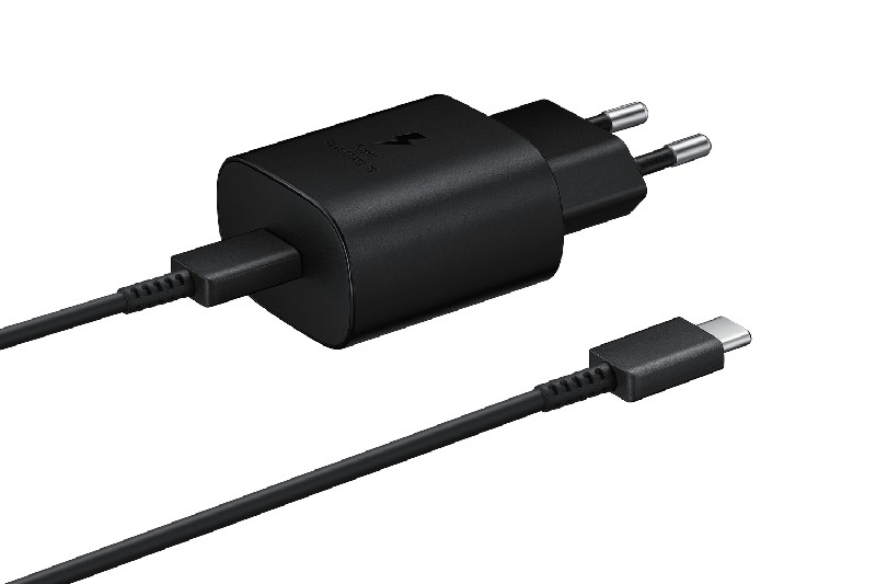 Cargador - Samsung EP-TA800, USB-C, 25W, Carga rápida, Negro